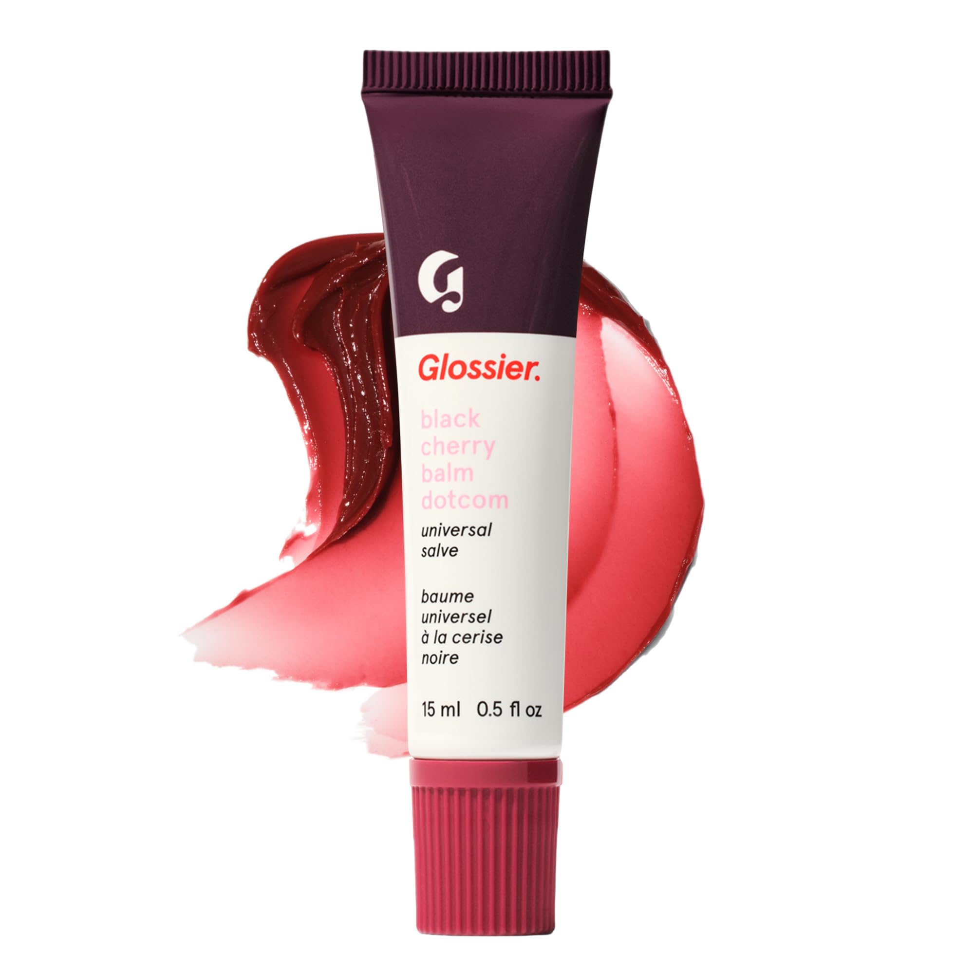Glossier Balm Dotcom Hydrating Tinted Lip Balm - Universal Salve, Up to 12Hr Moisture for Dry Lips, Cuticles & Skin - Lanolin, Beeswax & Castor Oil - Black Cherry, Burgundy Tint, 15ml Glossier buy supplements canada