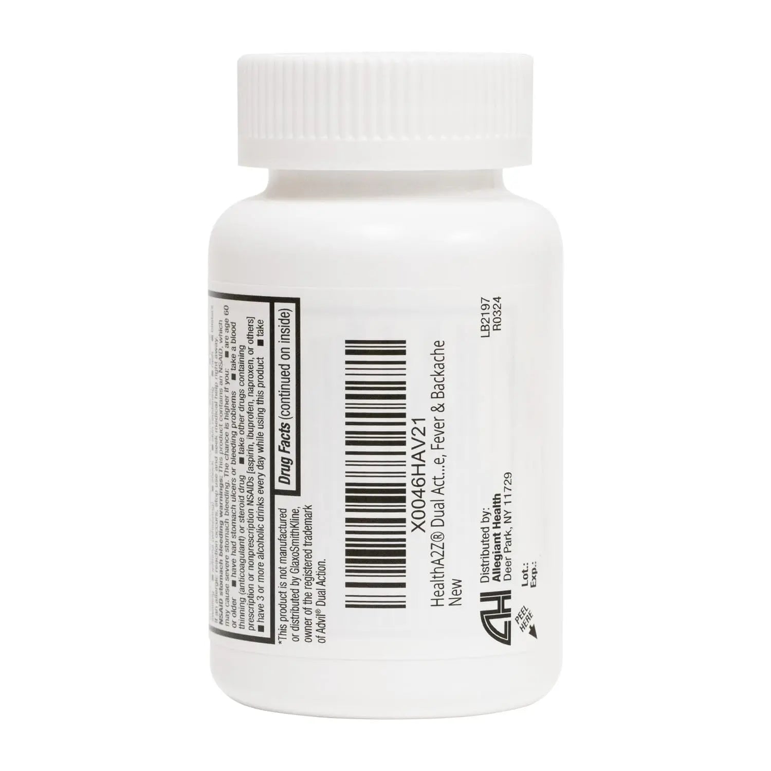 HealthA2Z® Dual Action Pain Relief | Acetaminophen 250mg & Ibuprofen (NSAID) 125mg | Contains Two Medicines | Relief from Headache, Fever & Backache (150 Caplets) HealthA2Z buy supplements canada