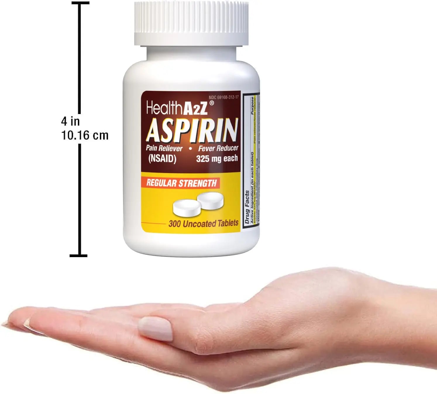 HealthA2Z® Aspirin 325mg | Uncoated Tablets |Original Strength | Pain Reliver | Fever Reducer | Compare to Bayer® Active Ingredients… (300 Counts) HealthA2Z buy supplements canada