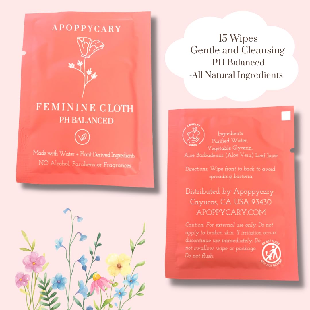 Organic 77 PC Period Kit Moon Box for Teens and Tweens - Organic Cotton Top Sheet Feminine Pads APOPPYCARY buy supplements canada