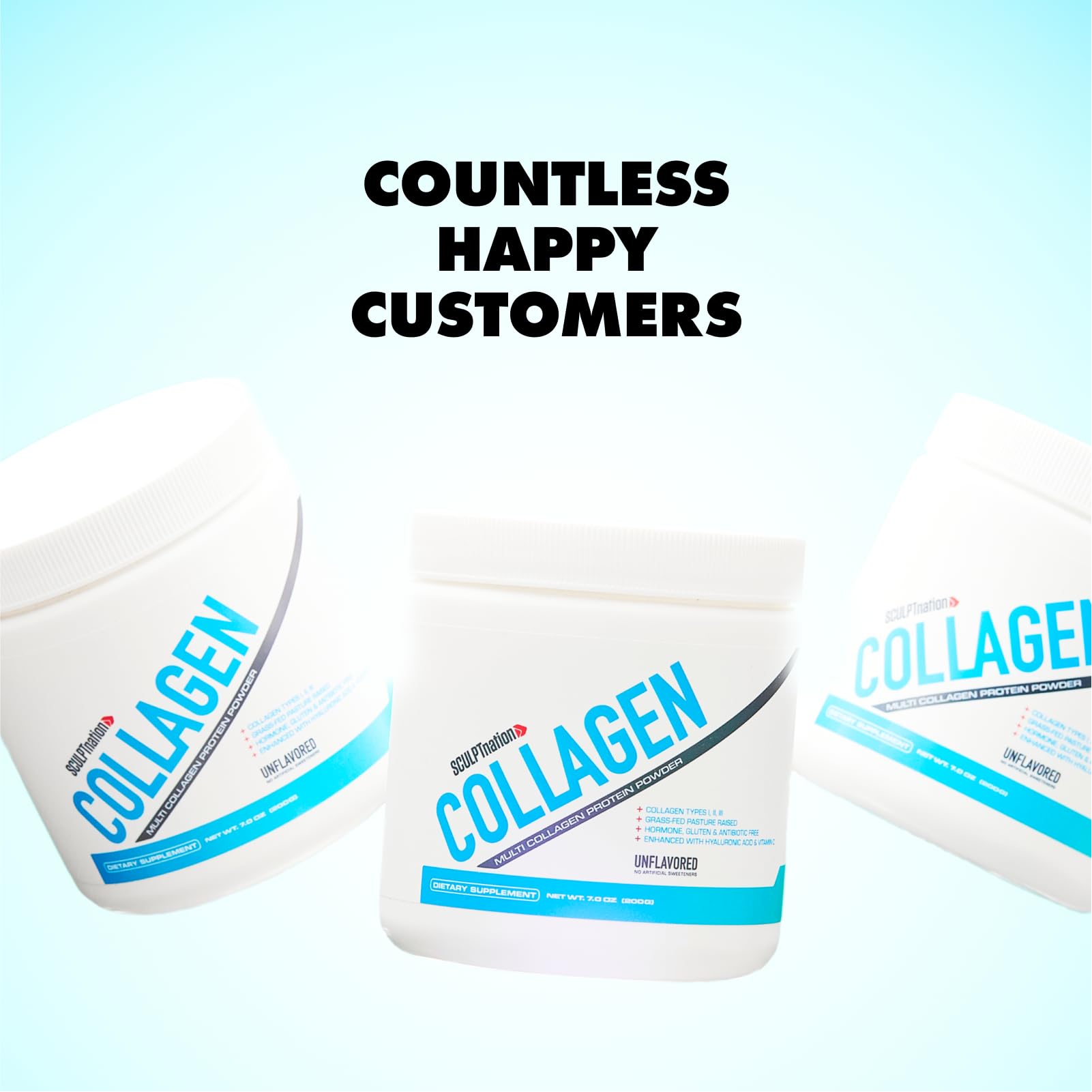 Sculpt Nation by V Shred Collagen Peptides Powder - Types I, II, and III Collagen Plus Sculpt Nation buy supplements canada
