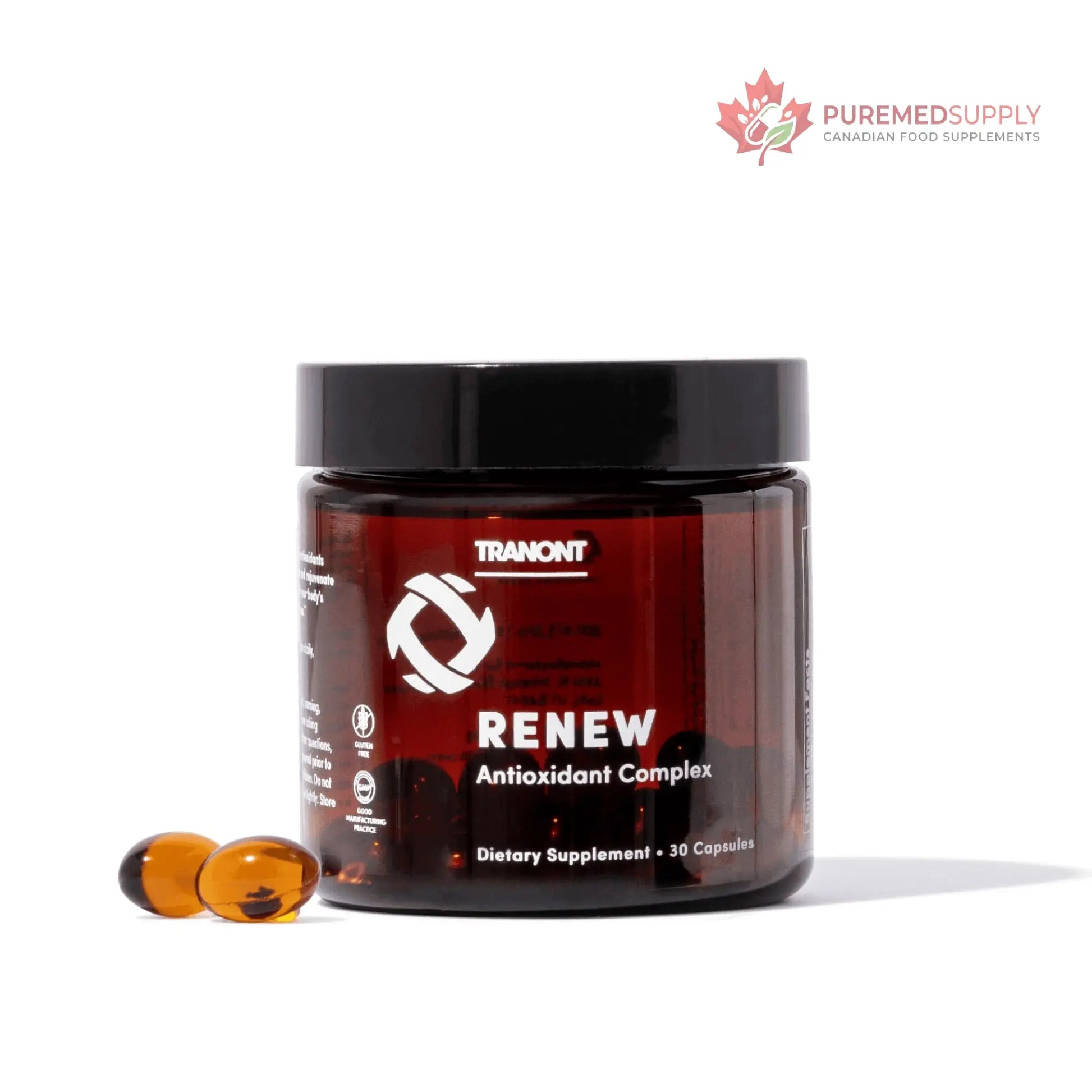Tranont Renew - Antioxidant Complex for Vitality & Wellness | Vitamin E Tocotrienols & Geranylgeraniol | Supports Healthy Cellular Function, Joint Health, & Youthful Glow - 30 Capsules Tranont buy supplements canada