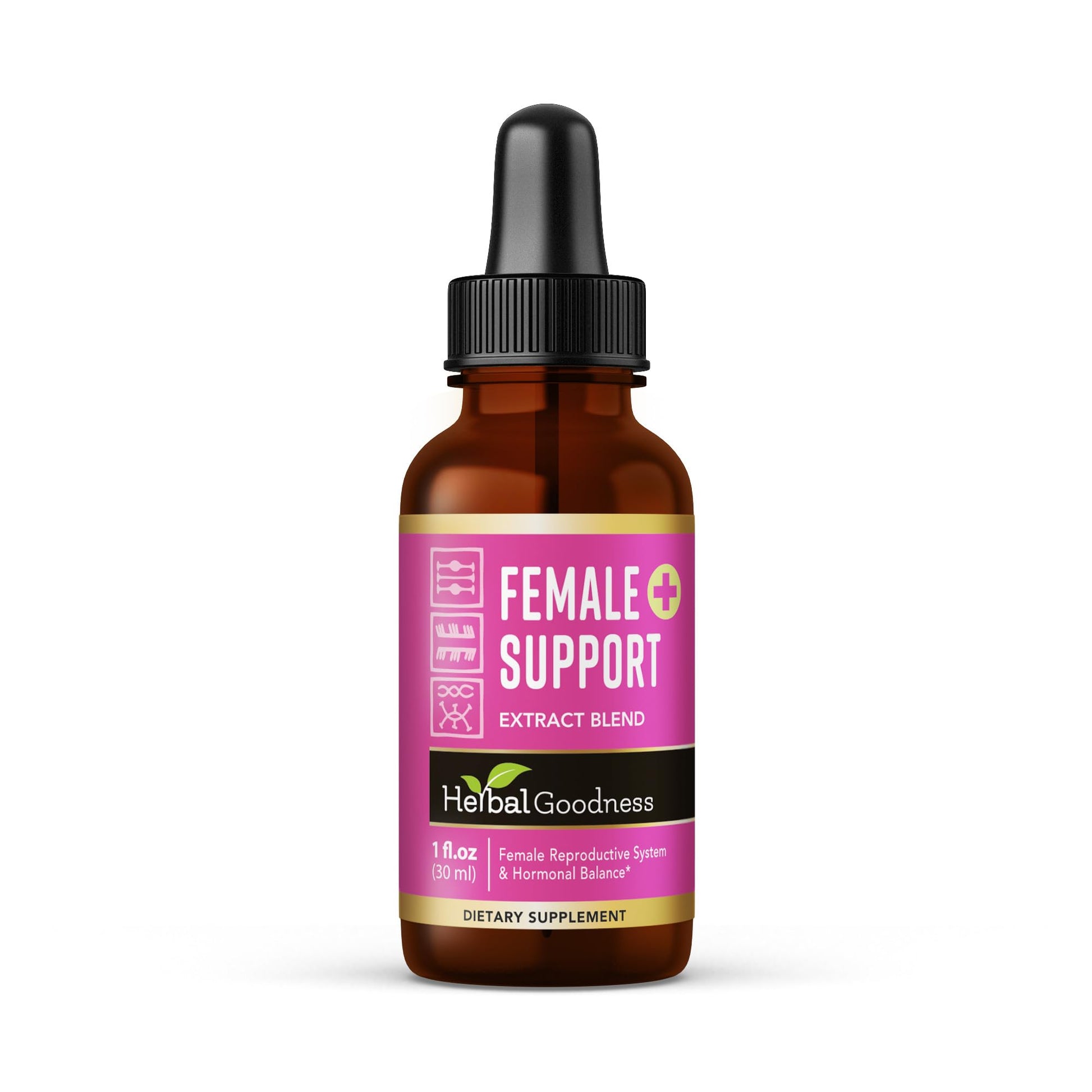 Herbal Goodness Female Support Supplement 1 Fl. oz – Natural Herbal Blend for Women’s Hormonal Health, Energy & Wellness – Adaptogenic Liquid Formula – Non-GMO, Gluten-Free – 1 Bottle Herbal Goodness buy supplements canada