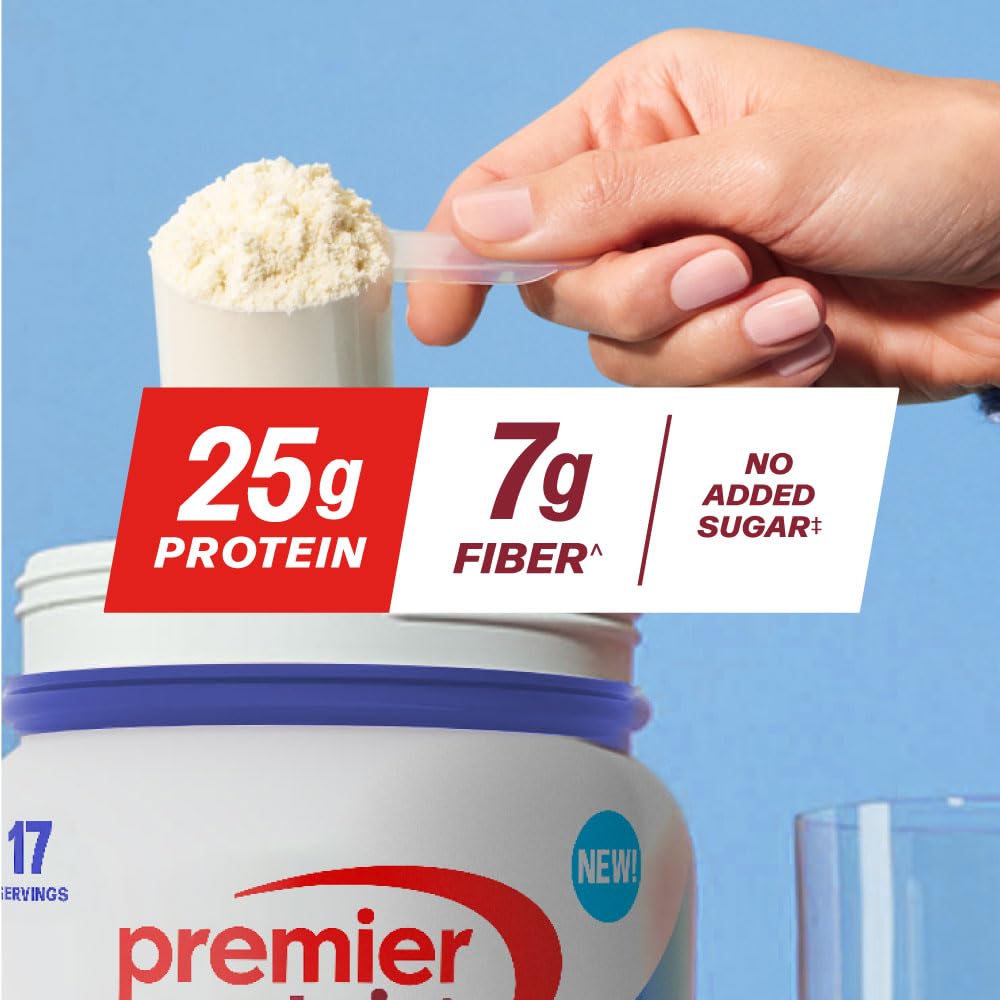 Premier Protein Powder Plus Fiber, Vanilla, 25g Protein, 7g Fiber to Support Gut Health, No Added Sugar (17 Servings) Premier Protein buy supplements canada
