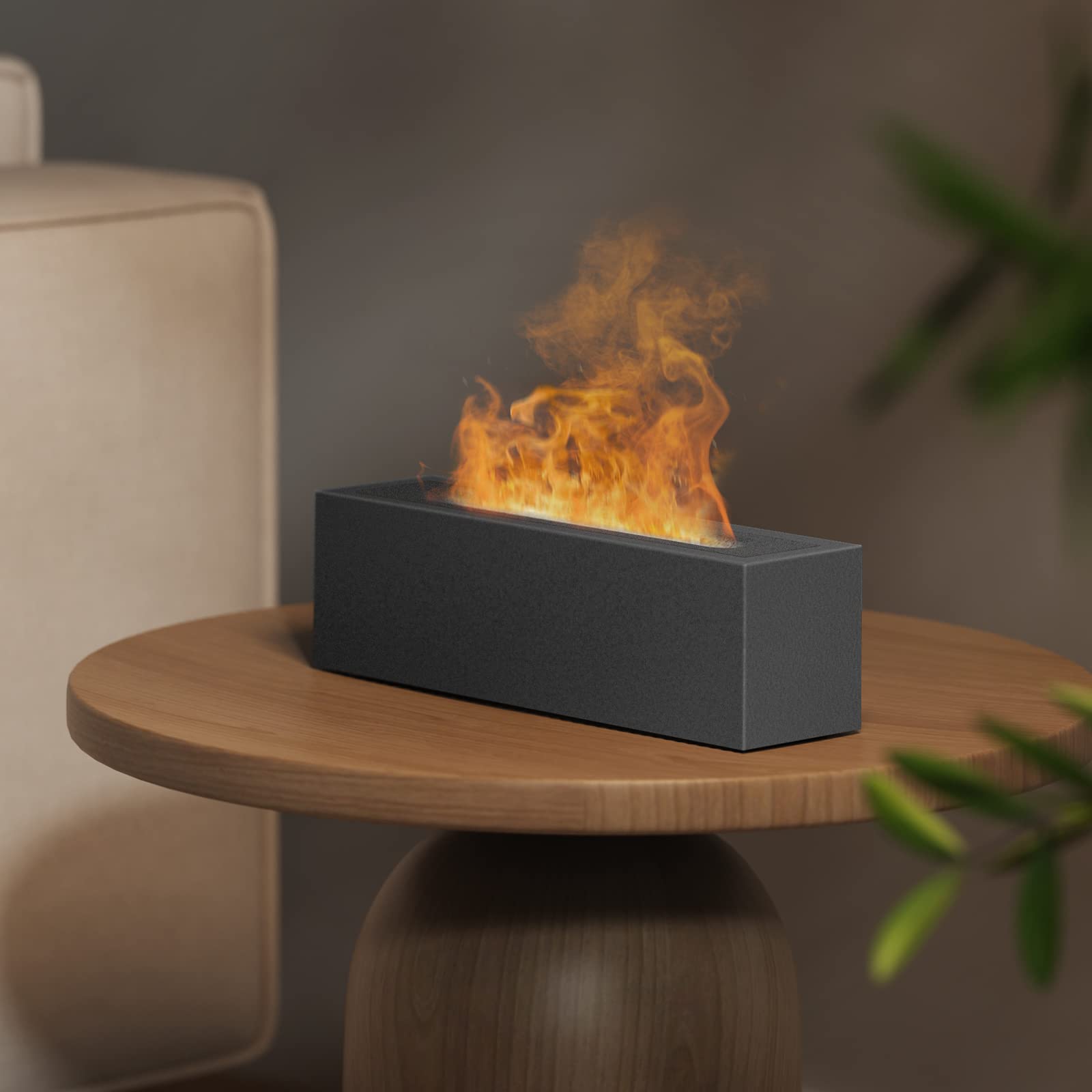 Shiawase Oil Diffuser, 200ml Flame Essential Oil Diffuser/Humidifier, Bedrock Fire Air Scent Diffuser Shiawase buy supplements canada
