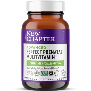 New Chapter Perfect Prenatal Vitamins, Organic Prenatal Vitamins, Non-GMO Ingredients for Healthy Baby & Mom - Folate (Methylfolate), Iron, Vitamin D3 New Chapter buy supplements canada