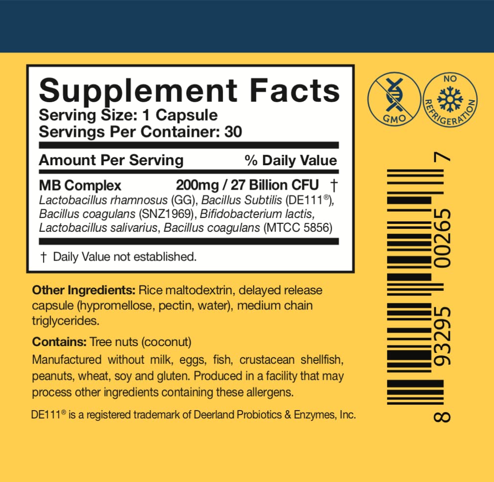 Researched Nutritionals Multi-Biome - Dual-Action Probiotics for Women & Men - Spore + Live Strain Formula with Delayed-Release Capsules for Gut Health, Histamine & Immune Support (30 ct) Researched Nutritionals buy supplements canada