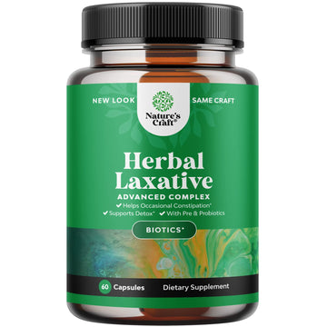Herbal Laxative Capsules with Probiotics – Natural Laxative Pills to Cleanse Colon and Support Natures Craft buy supplements canada