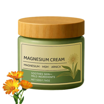 Magnesium Cream with MSM & Arnica,Nerve Relief Mild Ingredients for Skin Soothing,Fast-Absorbing Non-Greasy Massage Cream for Daily Comfort Generic buy supplements canada