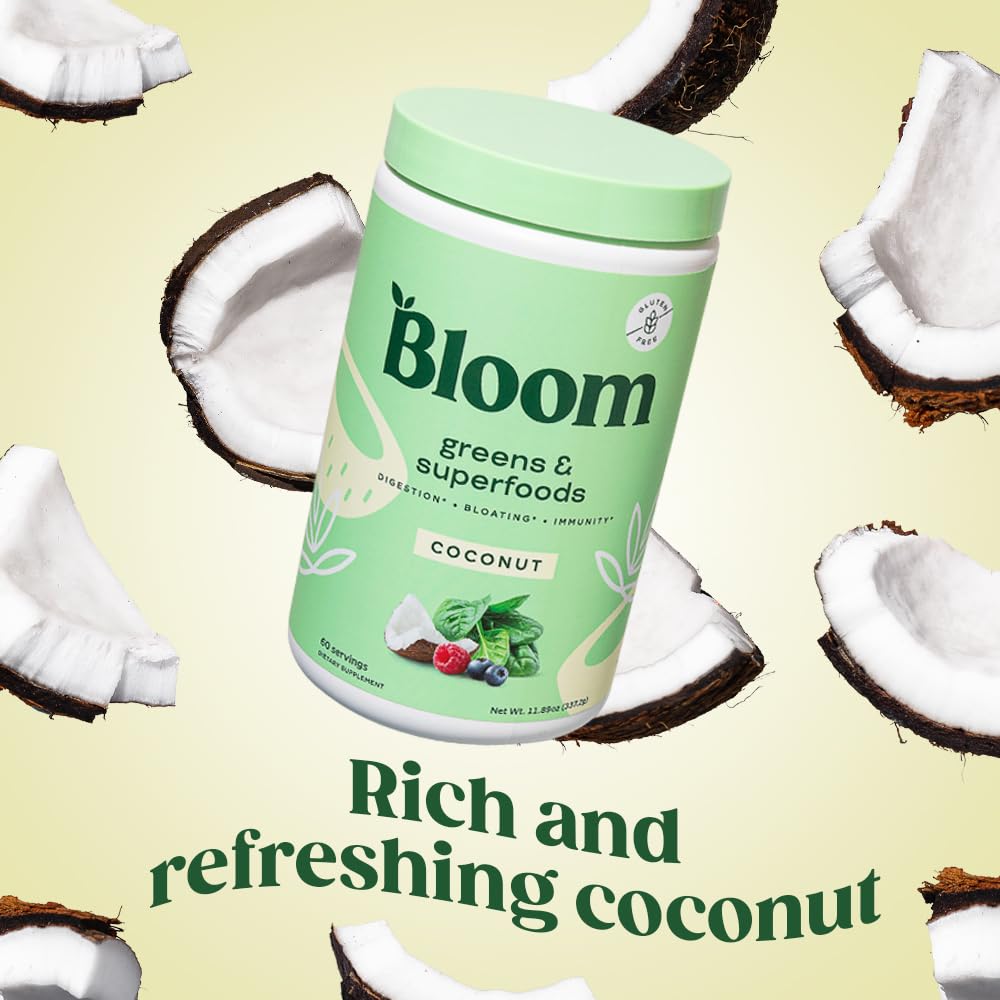 Bloom Nutrition Greens and Superfoods Powder for Digestive Health, Greens Powder Bloom Nutrition buy supplements canada