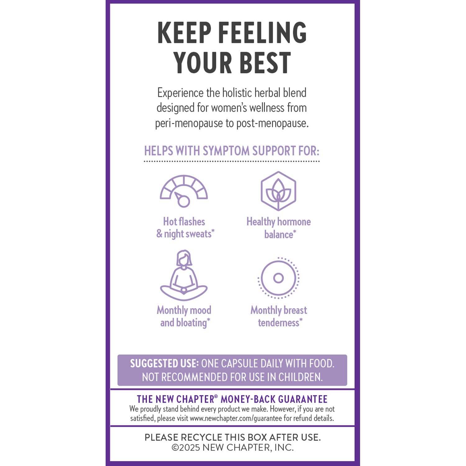New Chapter Menopause Supplement - Estrotone Herbal Hormone Balance for Women in Perimenopause, with Black Cohosh for Hot Flash Relief & to Reduce Night Sweats + Vitex, No Added Hormones - 60 ct New Chapter buy supplements canada