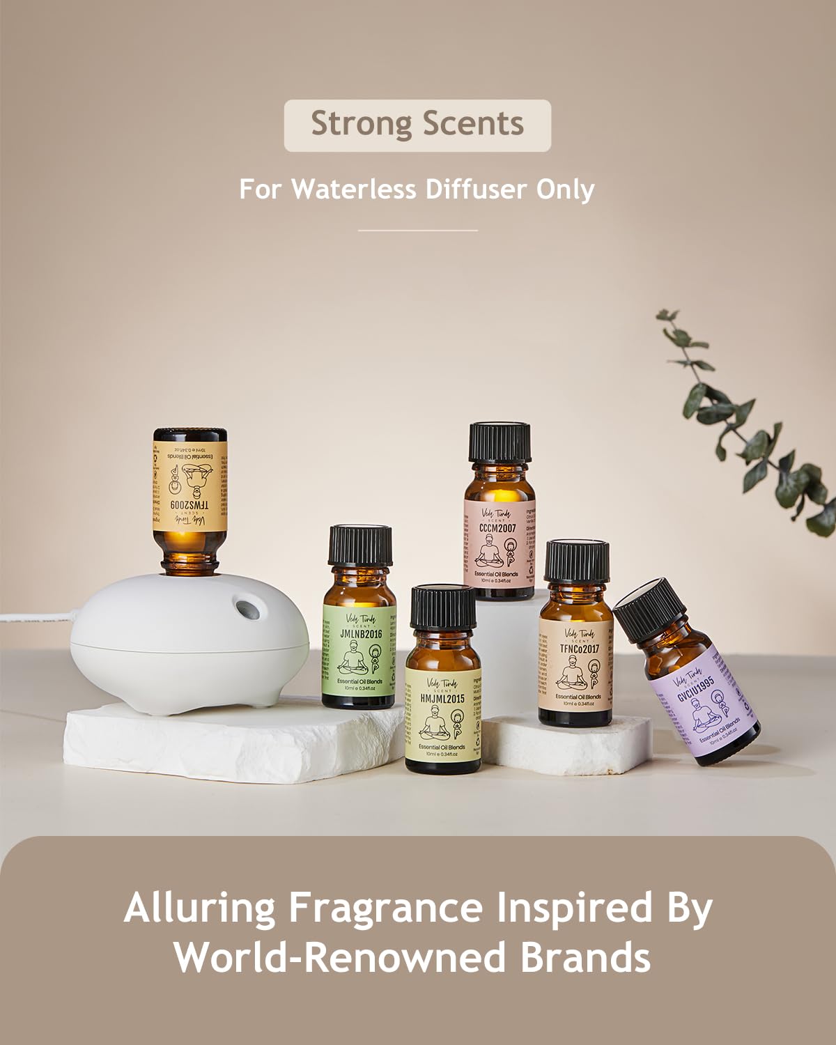 VTS Waterless Diffuser with Classic Perfume Scent Essential Oils Set, Perfume Collection VEDA TINDA SCENT buy supplements canada