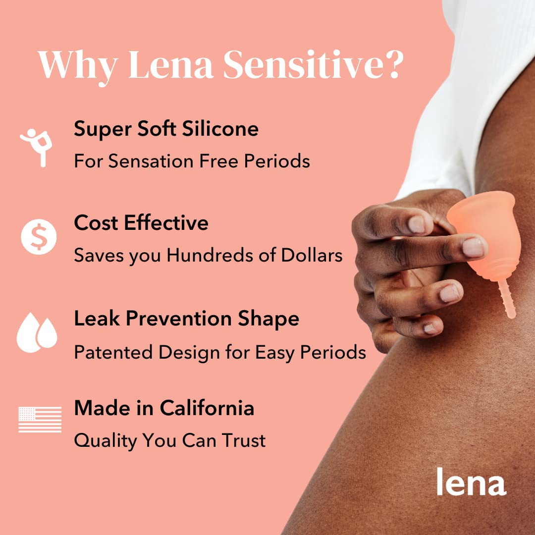Lena Sensitive Menstrual Cup | Reusable Beginner Period Cup | Wear for 12 Hours Lena buy supplements canada