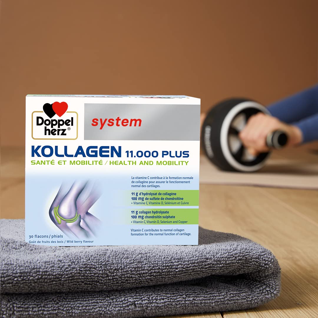 Doppelherz - Kollagen 11000 Plus - Collagen hydrolysate, chondroitin Sulphate, Vitamins C and D and Trace Elements Doppelherz buy supplements canada