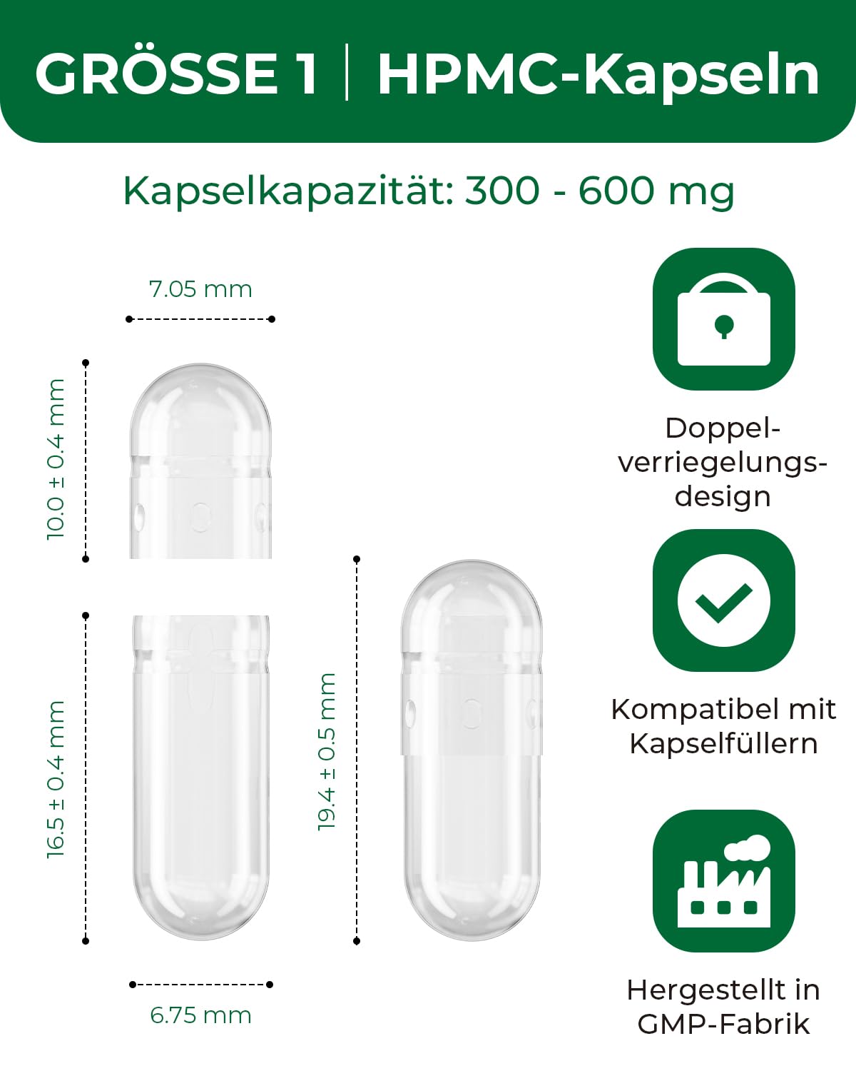 HPMC Empty Capsules Size 1-200 Clear Count Pill Capsules Empty - Plant-Based Cellulose | Vegetarian, Halal, Non-GMO | for DIY Supplement & Herbal Filling MéipaLien buy supplements canada