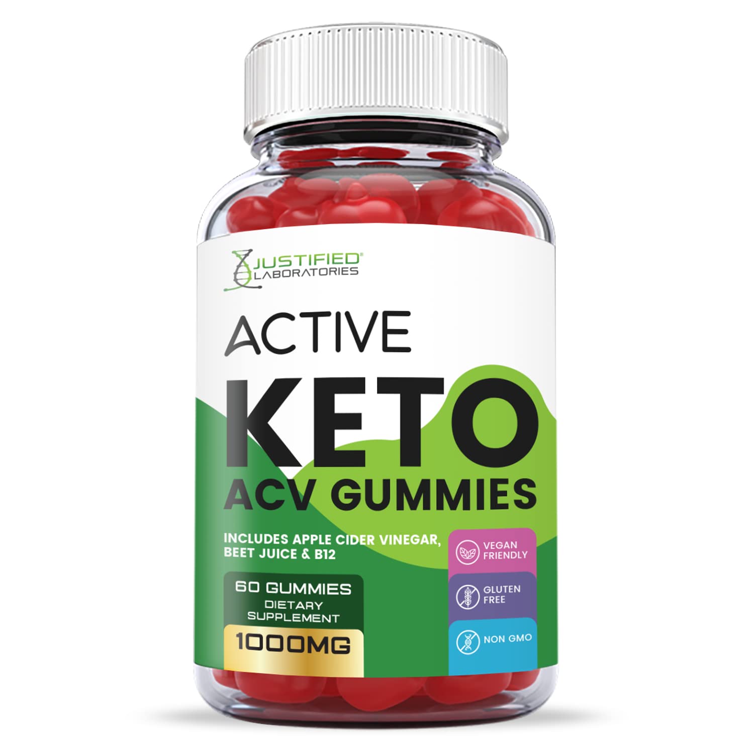 Justified Laboratories Active Keto ACV Gummies 1000MG with Pomegranate Juice Beet Justified Laboratories buy supplements canada