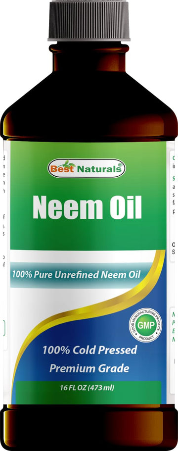 Best Naturals 100% Pure Neem Oil, 100% Cold Pressed and Unrefined - 16 OZ (1 Bottle) Best Naturals buy supplements canada
