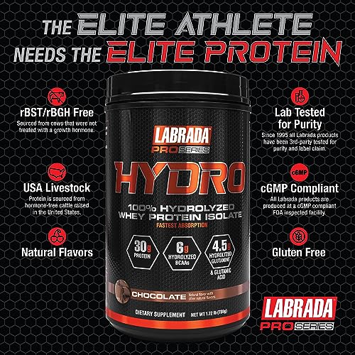 Labrada Hydro 100% Pure Hydrolyzed Whey Protein Isolate Powder, Lactose Free Labrada buy supplements canada