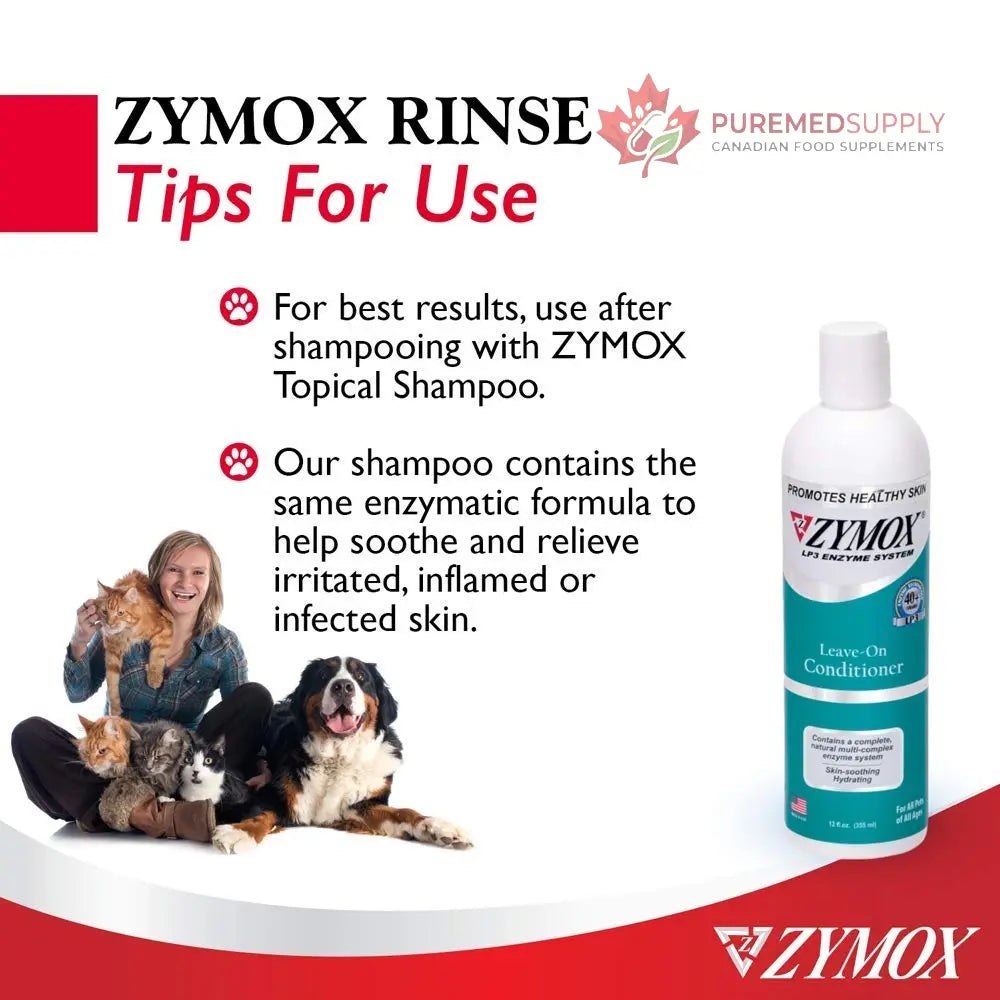 Zymox Leave On Conditioner for Pets, 12 fl oz Pet King Brands buy supplements canada