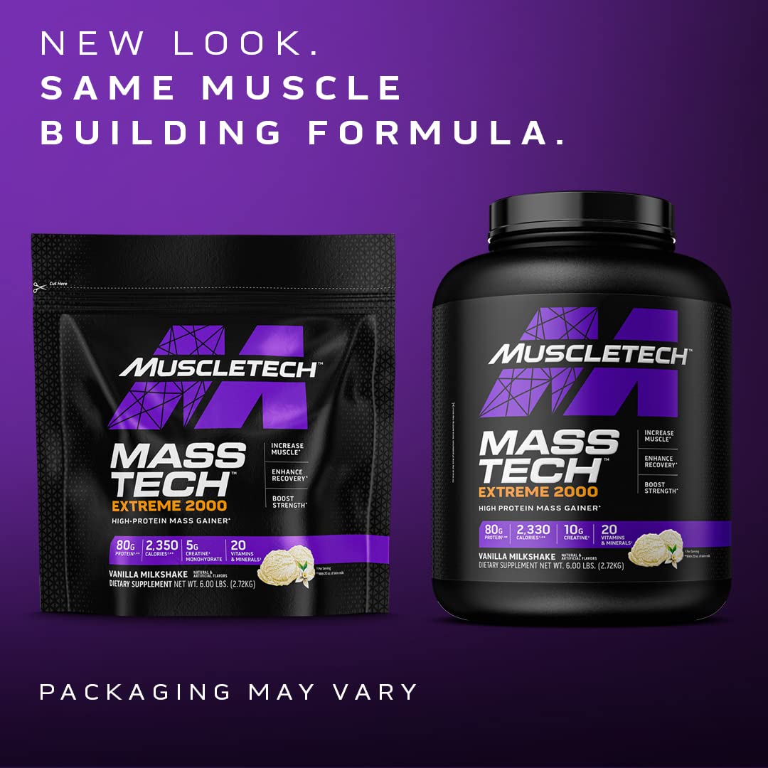 Muscletech Mass Gainer Mass-Tech Extreme 2000, Muscle Builder Whey Protein Powder MuscleTech buy supplements canada