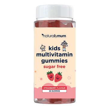 NaturallyMum Kids Multivitamin Gummies | for Children | Vegan Friendly | 30 Chewable Gummies | with Vitamins A, D, E, B6, B12, C | NaturallyMum buy supplements canada