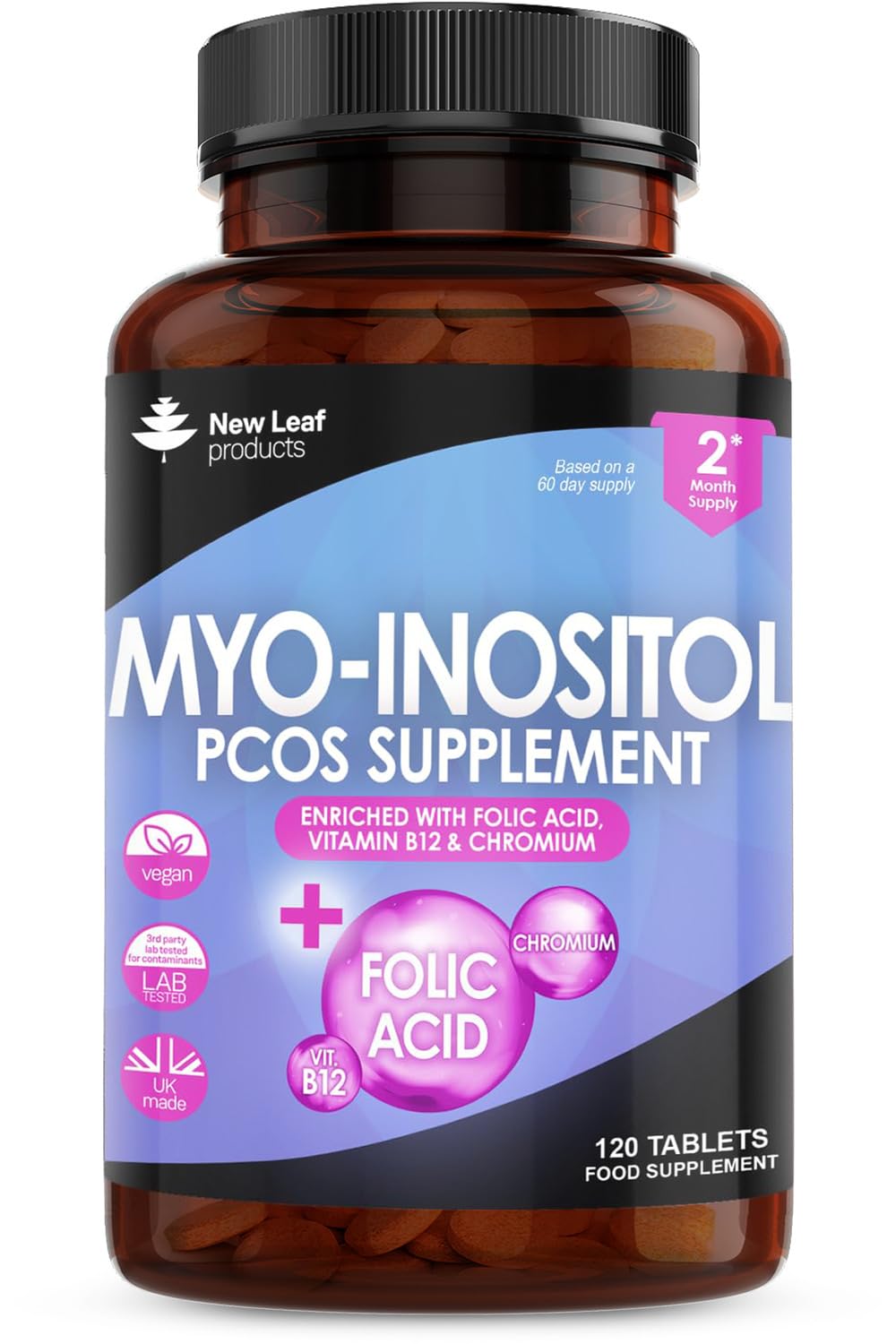 Myo-Inositol PCOS Supplement - Myo Inositol Tablets PCOS Supplement Enriched NEW LEAF PRODUCTS buy supplements canada