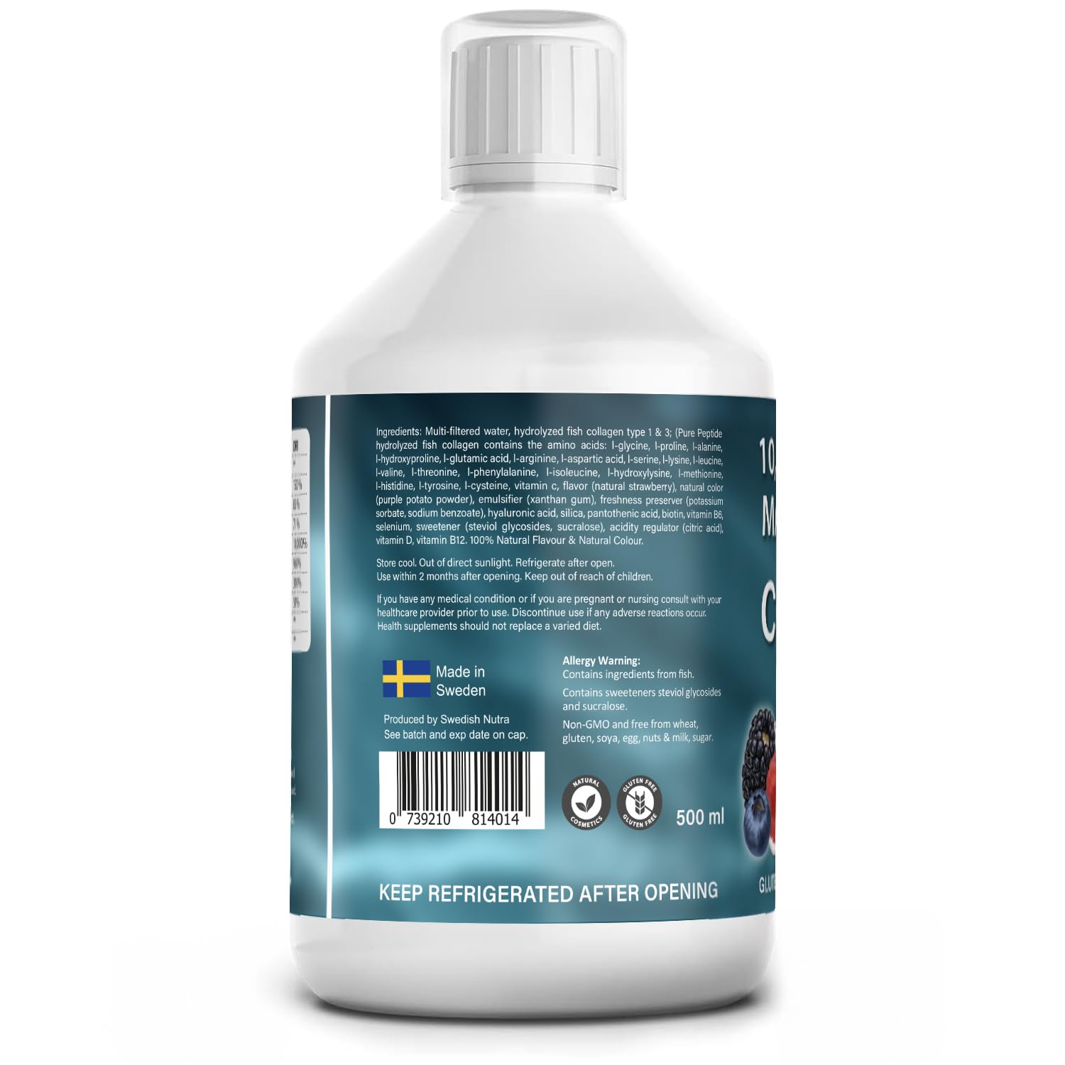 4 Pack Marine Collagen 2.2 Liquid 10000mg Sugar Free Ready to Drink Berry Flavour Best4Group buy supplements canada