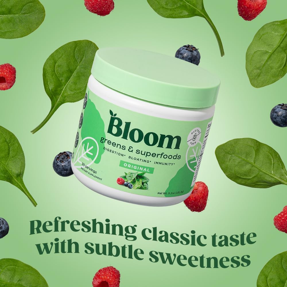 Bloom Nutrition Greens and Superfoods Powder for Digestive Health, Greens Powder Bloom Nutrition buy supplements canada