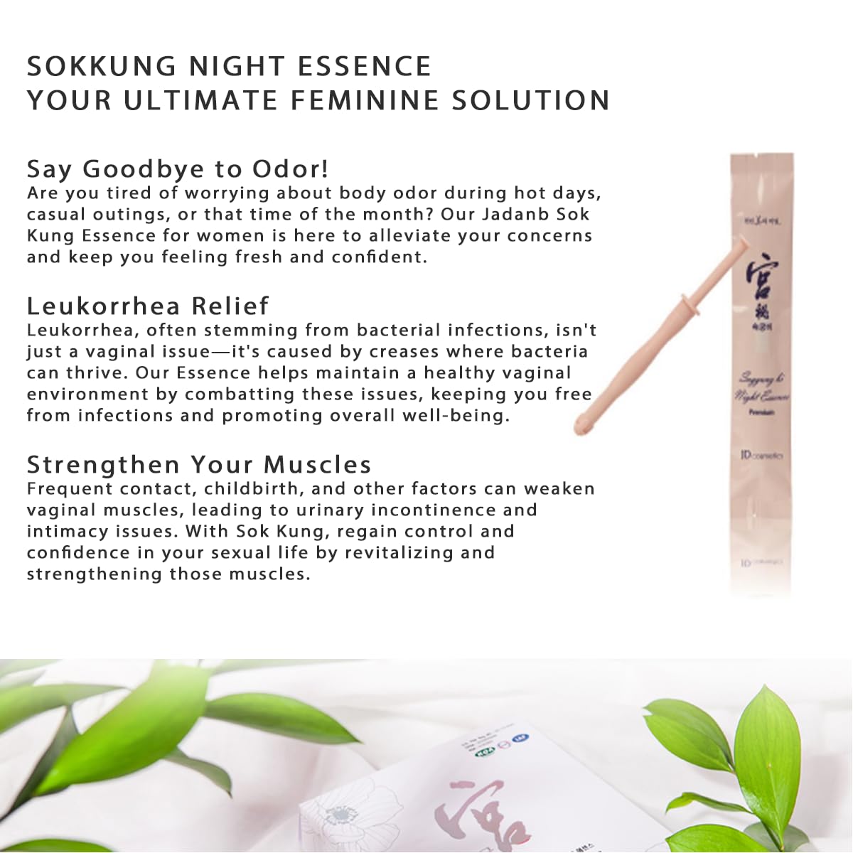 SOKKUNG - Premium Feminine Cleaning Essence with natural JDB-Complex5 herb based extracts 10ea/box JD COSMETIC buy supplements canada