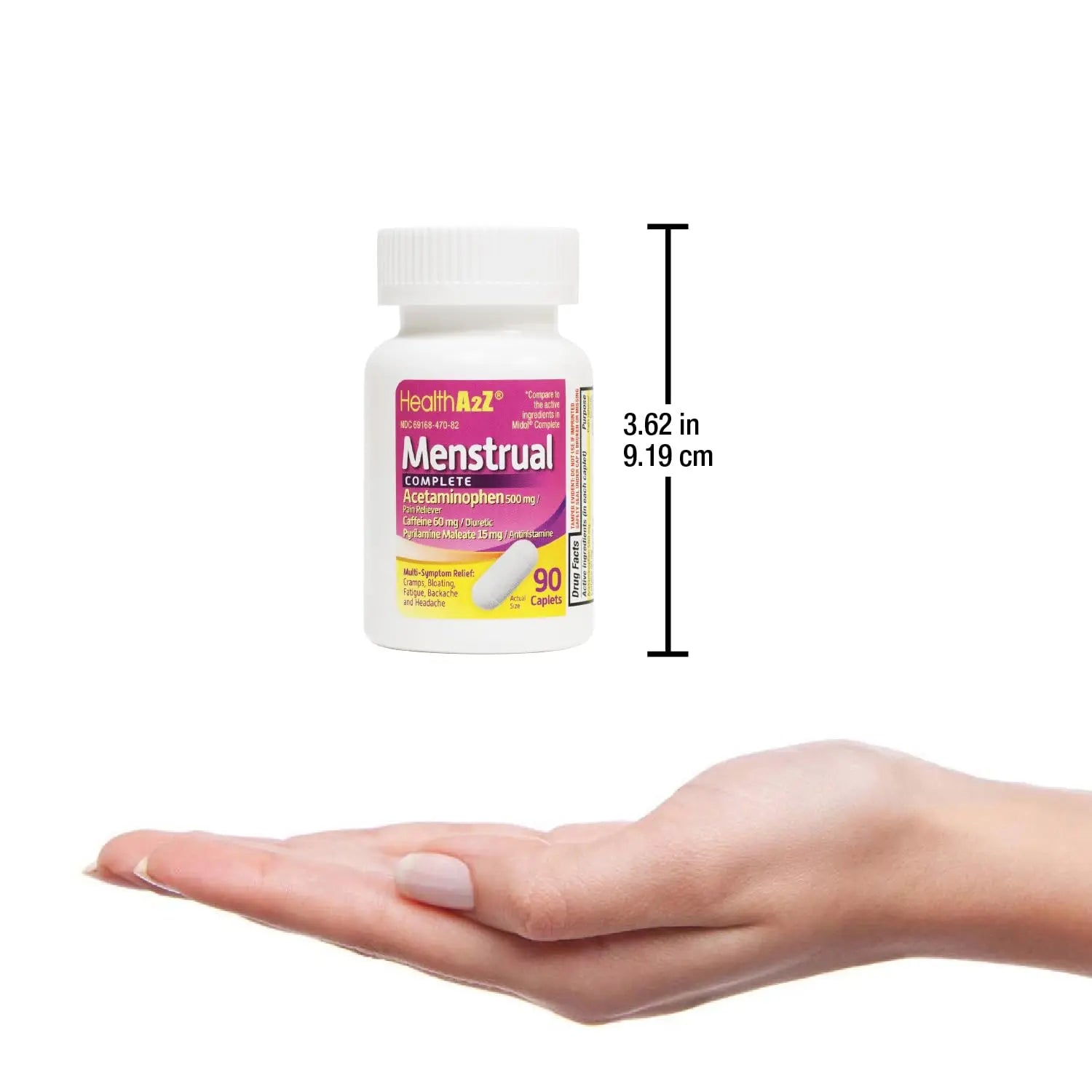 HealthA2Z® Menstrual Complete Pain Relief Tablets | Relieves Cramps, Bloating, Fatigue, Backache & Headache (90 Counts) HealthA2Z buy supplements canada