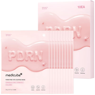 medicube Salmon DNA PDRN Pink Vita Coating Sheet Mask 10EA - Korean sheet mask medicube buy supplements canada