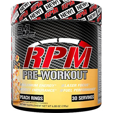 Pre Workout Powder for Energy and Focus - EVL RPM Energy Pre Workout Energy Drink Evlution buy supplements canada