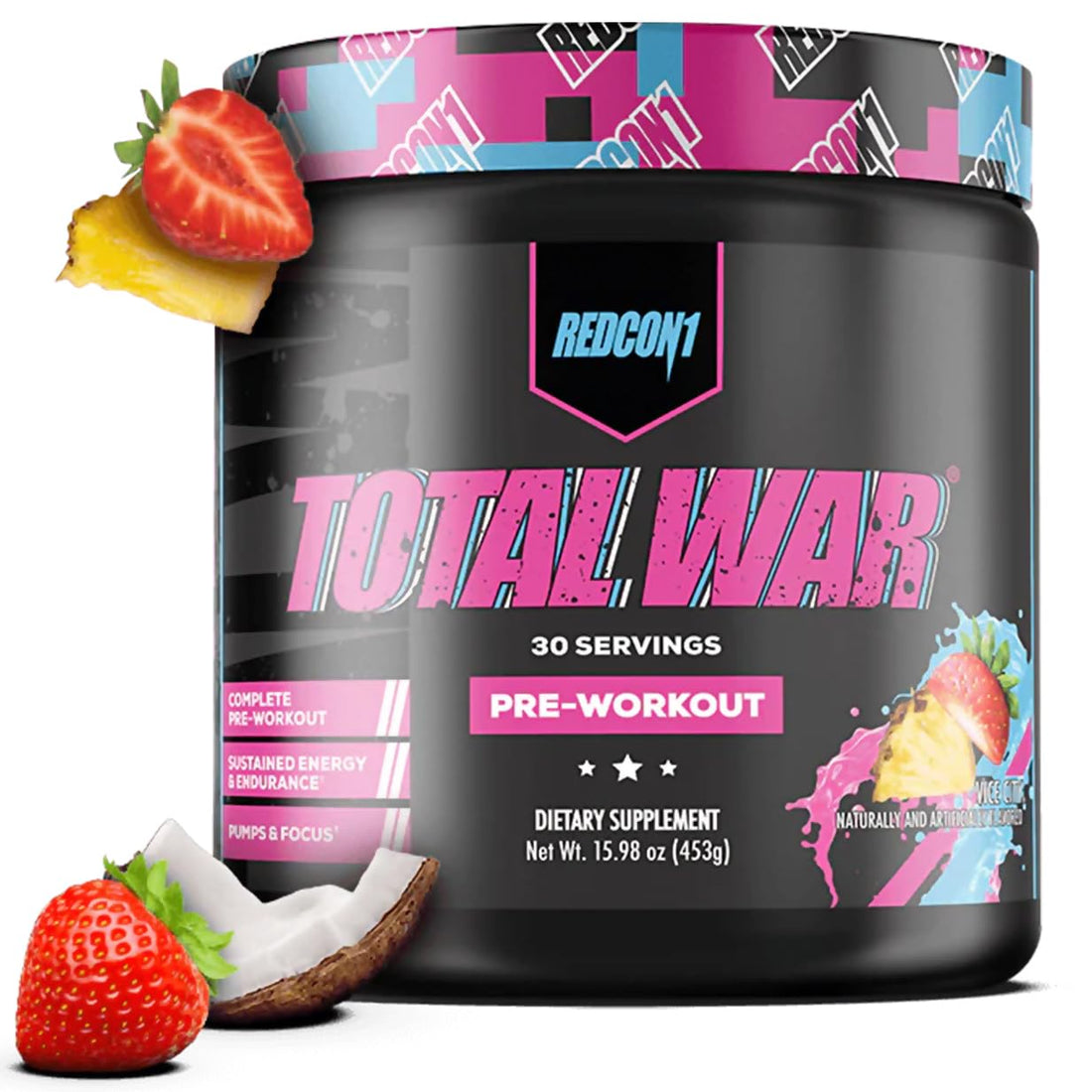 REDCON1 Total War Pre Workout - L Citrulline, Malic Acid, Green Tea Leaf Extract for Pump REDCON1 buy supplements canada