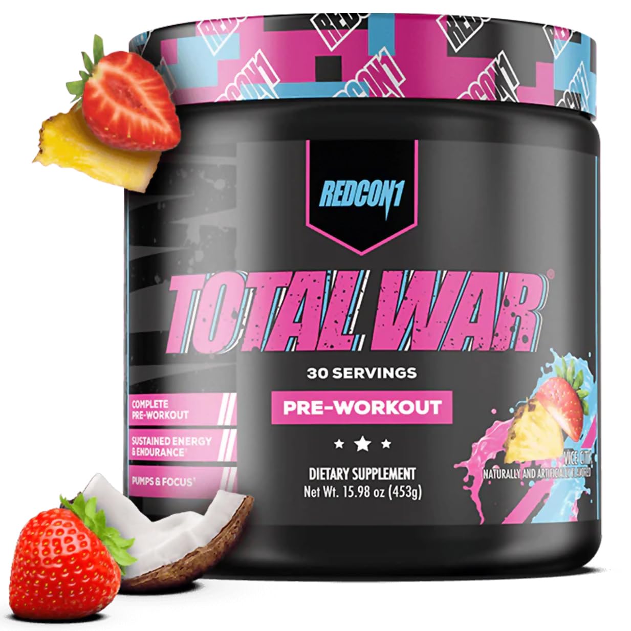 REDCON1 Total War Pre Workout - L Citrulline, Malic Acid, Green Tea Leaf Extract for Pump REDCON1 buy supplements canada
