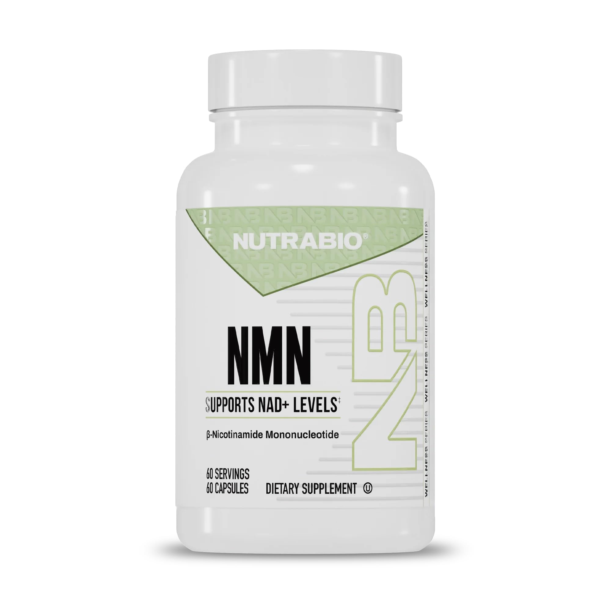 NutraBio NMN - NAD Supplement, Longevity Support, Boost NAD Levels, Increase Cellular Energy, Brain Health, Healthy Aging- 60 Servings- 60 Capsules NutraBio buy supplements canada