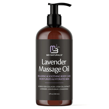 Lavender Massage Oil with Collagen and Stem Cells - Skin Tightening Massage Oil for Mass M3 Naturals buy supplements canada