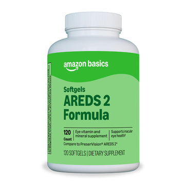 Amazon Basics Eye Vitamin and Mineral Supplement, AREDS 2 Formula with Lutein & Zeaxanthin, 120 Softgels Amazon Basics buy supplements canada
