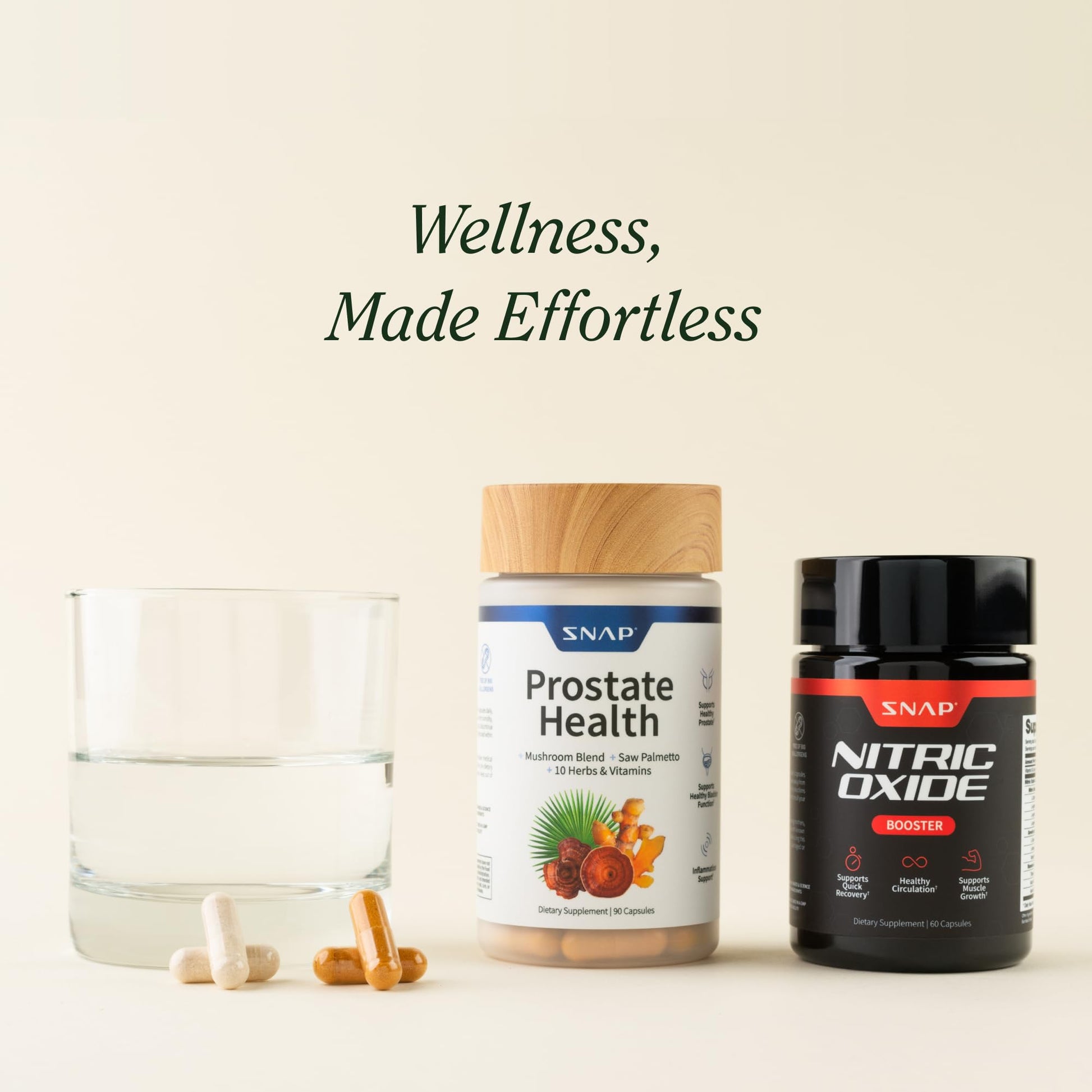 Snap Supplements Prostate Health & Nitric Oxide Supplement Bundle for Men, 90 + 60 Vegetarian Capsules (1 Month Supply) Snap Supplements buy supplements canada