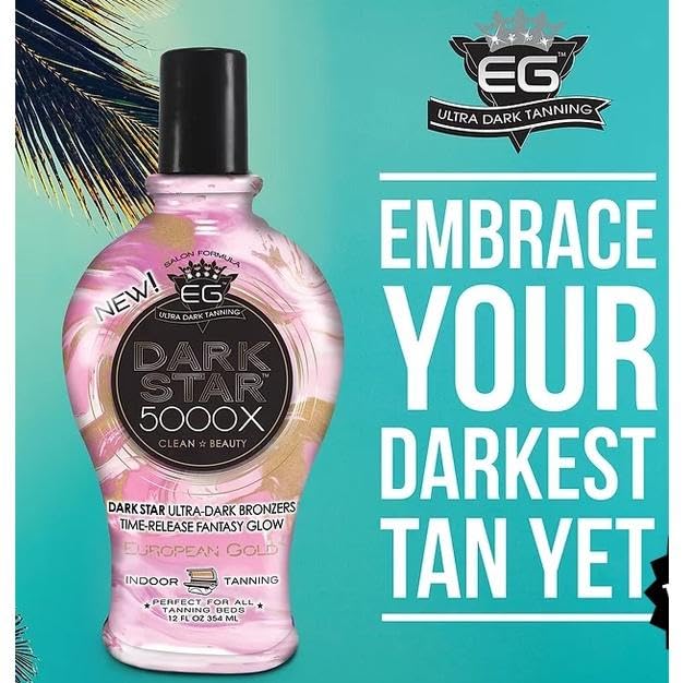 European Gold Dark Star 5000X Indoor Tanning Lotion for Tanning beds, 12 fl oz European Gold buy supplements canada