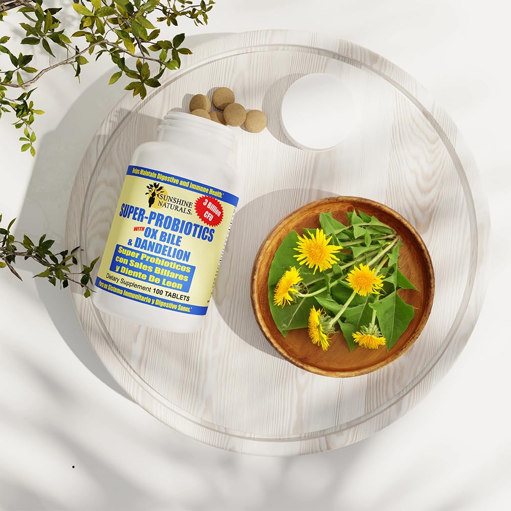 Sunshine Naturals Super Probiotics Supplement. Improves Digestion, Gut Health, Immune System Support, and Healthy Bowel Function. Promotes Healthy Flora. 100 Capsules. Sunshine Naturals buy supplements canada