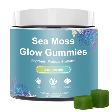 HICFRWE Sea Moss Glow Gummies - Hair Gummies with Vitamin C, Vitamin E, Aloe Vera, Pearl Powder Supports Faster Hair Growth HICFRWE buy supplements canada