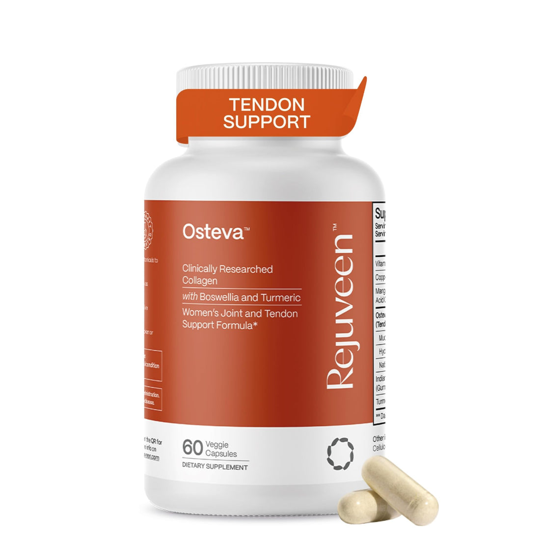 Rejuveen Osteva Joint Support Supplement for Women | High Potency Collagen, Turmeric, Boswellia | for Flexible Cartilage & Tendons, Rejuveen buy supplements canada