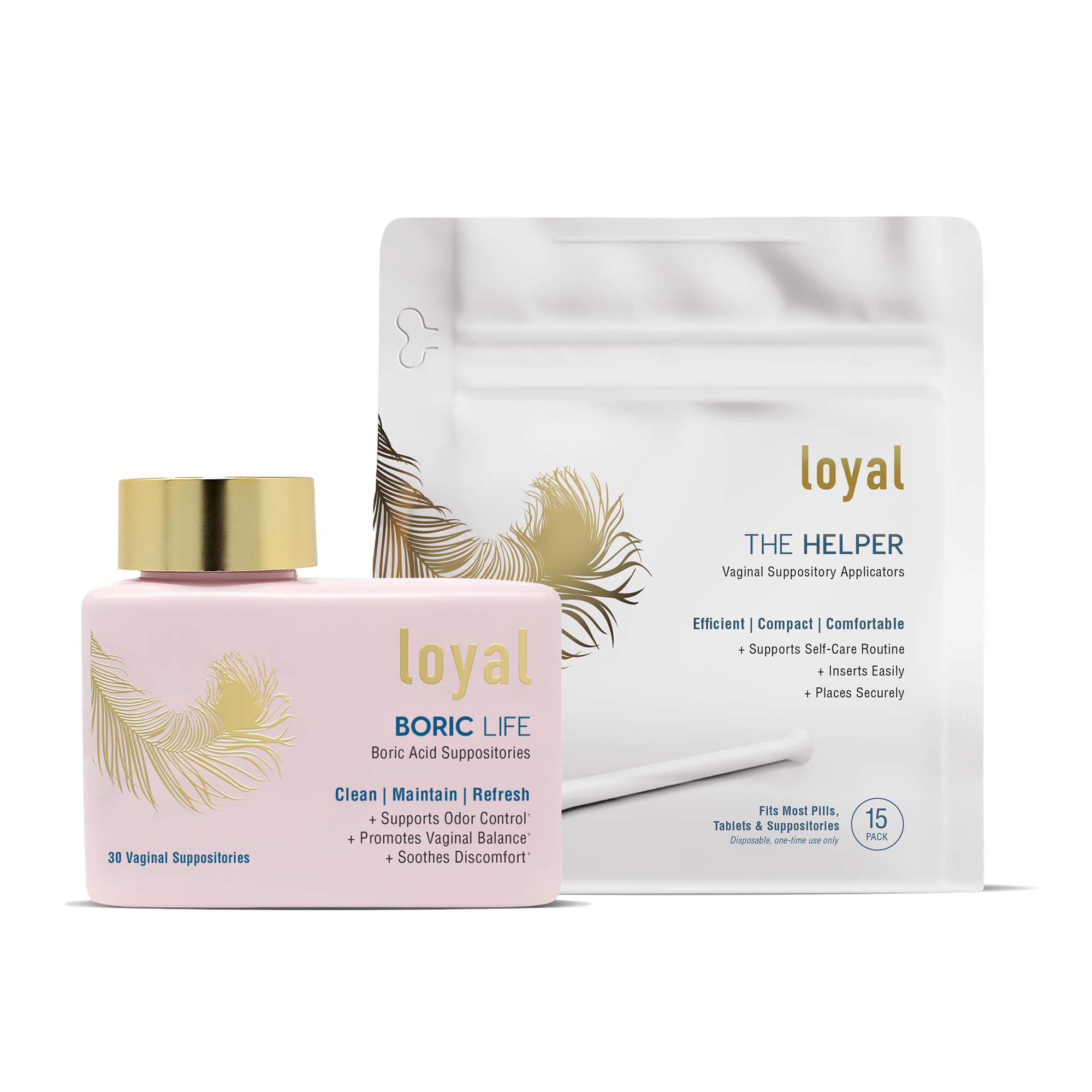 Loyal Boric Life Suppositories 600mg Bundle with Applicator, 30 Suppositories & 15 Applicators Loyal buy supplements canada