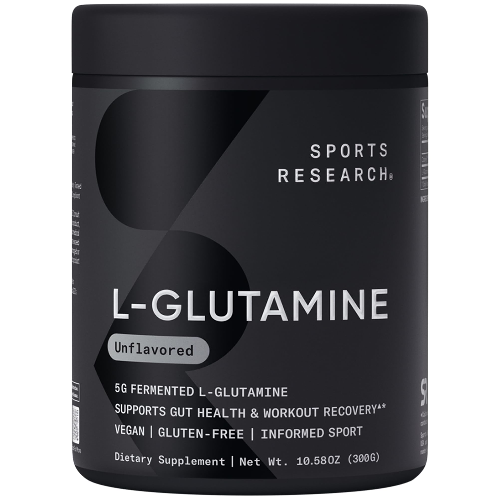 Sports Research L-Glutamine - Workout Recovery, Immune Health & Gut Health Support - 5 G Per Serving - 10.58 Oz Sports Research buy supplements canada