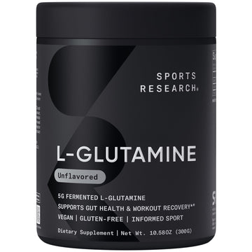 Sports Research L-Glutamine - Workout Recovery, Immune Health & Gut Health Support - 5 G Per Serving - 10.58 Oz Sports Research buy supplements canada