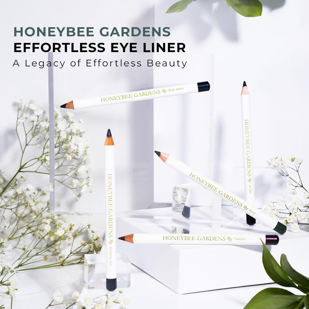 Honeybee Gardens Effortless Eye Liner Pencil, Jet Set Black, Smooth Long-Wearing, Rich Pigment, Vegan & Gluten-Free Honeybee Gardens buy supplements canada