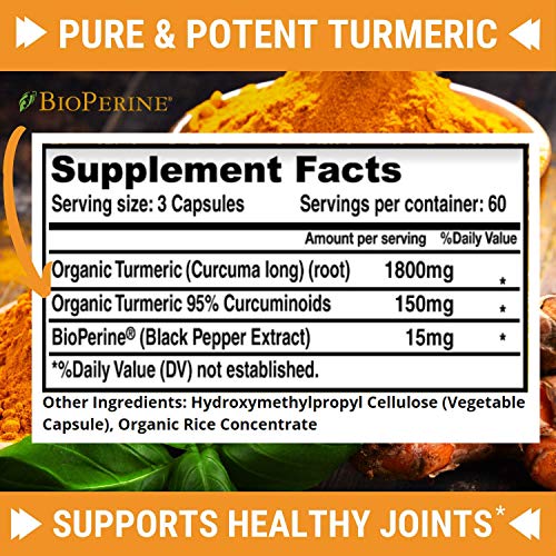 Turmeric Curcumin with BioPerine 1950mg - Natural Joint & Healthy Inflammatory FRESH HEALTHCARE buy supplements canada