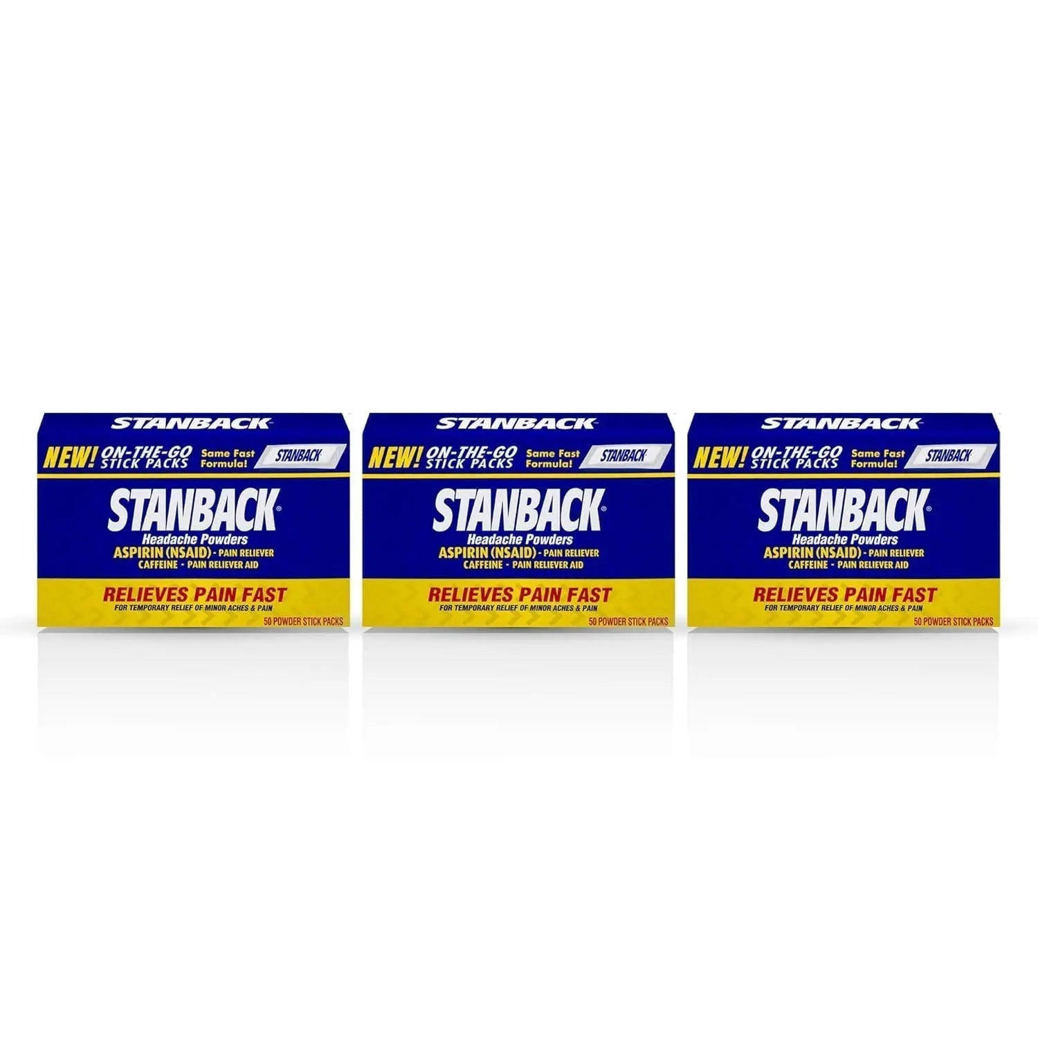 Stanback Headache Powders, Fast Pain Relief with Aspirin (NSAID) and Caffeine, 50 Count (3 Pack) Stanback buy supplements canada