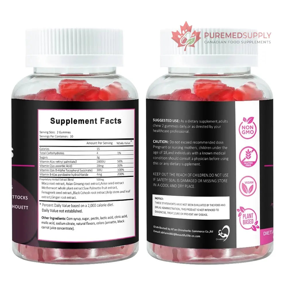 Aromlife BBL Gummies for Women, Pack of 3, Bear Shape Booty Gummies with Herbal Ingredients, BBL Vitamin Gummy with Fenugreek, Asian Ginseng, Motherwort, Saw Palmetto, Anise Seed & Vitamin C Aromlife buy supplements canada