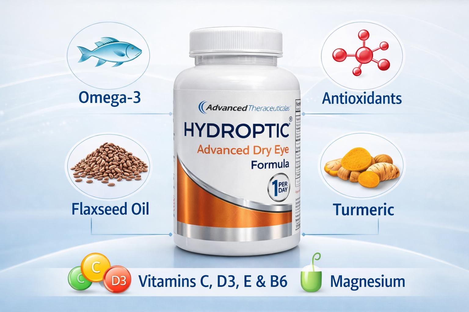 Hydroptic Advanced Dry Eye Formula (One-Per-Day) 180 Day Supply ADVANCED THERACEUTICALS buy supplements canada